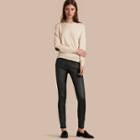 Burberry Skinny Fit Low-rise Wax Coated Jeans