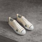 Burberry Burberry Archive Logo Cotton Sneakers, Size: 35, White