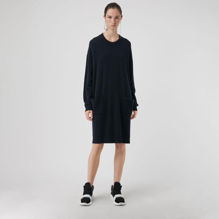 Burberry Burberry Cashmere Sweater Dress, Size: Xl, Blue