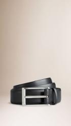 Burberry Burberry Smooth Leather Belt, Size: 75, Black