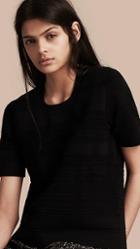 Burberry Short-sleeved Stitched Top