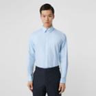 Burberry Burberry Classic Fit Monogram Motif Cotton Oxford Shirt, Size: 26, Blue