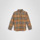 Burberry Burberry Childrens Vintage Check Cotton Shirt, Size: 6y, Yellow
