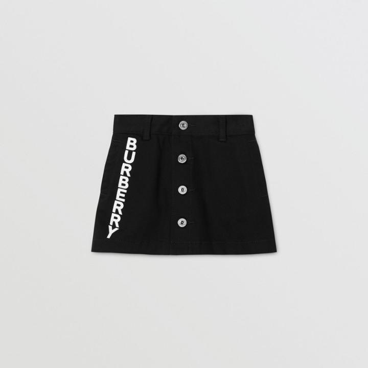Burberry Burberry Childrens Logo Print Japanese Denim Skirt, Size: 12m