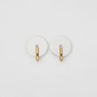 Burberry Burberry Palladium And Gold-plated Disc Earrings, Silver