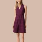 Burberry Burberry Panelled Mesh Dress, Size: 10, Red