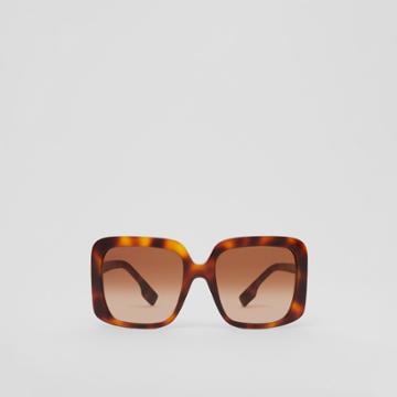 Burberry Burberry Hardware Detail Square Frame Sunglasses