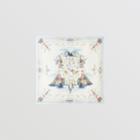 Burberry Burberry Marine Sketch Print Cashmere Large Square Scarf, White
