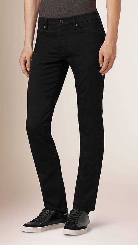 Burberry Straight Fit Stretch-denim Jeans