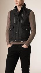 Burberry Brit Multi-pocket Diamond Quilted Gilet