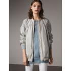 Burberry Burberry Ruched Showerproof Jacket, Size: 00, Grey