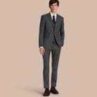 Burberry Burberry Slim Fit Wool Silk Linen Three-piece Part-canvas Suit, Size: 48r, Grey