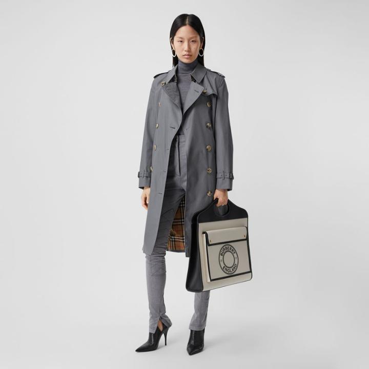 Burberry Burberry The Long Kensington Heritage Trench Coat, Size: 02, Grey