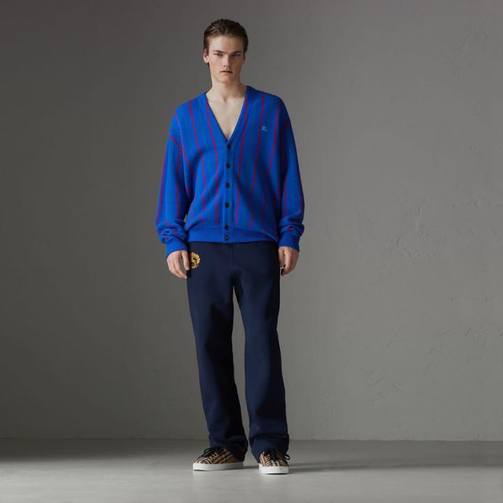 Burberry Burberry Reissued Striped Wool Cardigan
