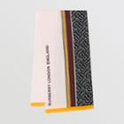 Burberry Burberry Monogram Print Striped Lightweight Cashmere Scarf, Pink