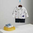 Burberry Burberry London People Embroidered Cotton Shirt, Size: 3y
