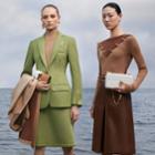 Burberry Burberry Double-faced Neoprene Tailored Jacket, Size: 02, Green