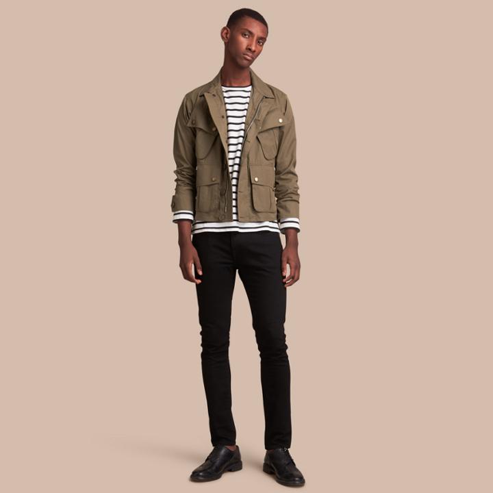 Burberry Burberry Technical Cotton Canvas Field Jacket, Size: 44, Beige