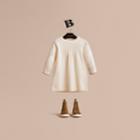 Burberry Burberry Check Cuff Knitted Cashmere Dress, Size: 9m, White