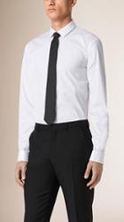 Burberry Modern Fit Double-cuff Stretch-cotton Shirt