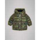 Burberry Burberry Camouflage Print Down-filled Puffer Jacket, Size: 12m