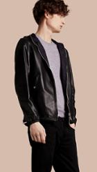 Burberry Reversible Lambskin Blouson With Hood