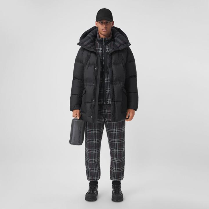 Burberry Burberry Logo Appliqu Nylon Puffer Coat
