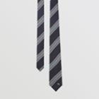 Burberry Burberry Modern Cut Striped Silk Jacquard Tie, Blue
