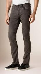 Burberry Straight Fit Stone Wash Stretch Jeans