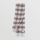 Burberry Burberry Childrens The Mini Classic Vintage Check Cashmere Scarf, Size: Os, White