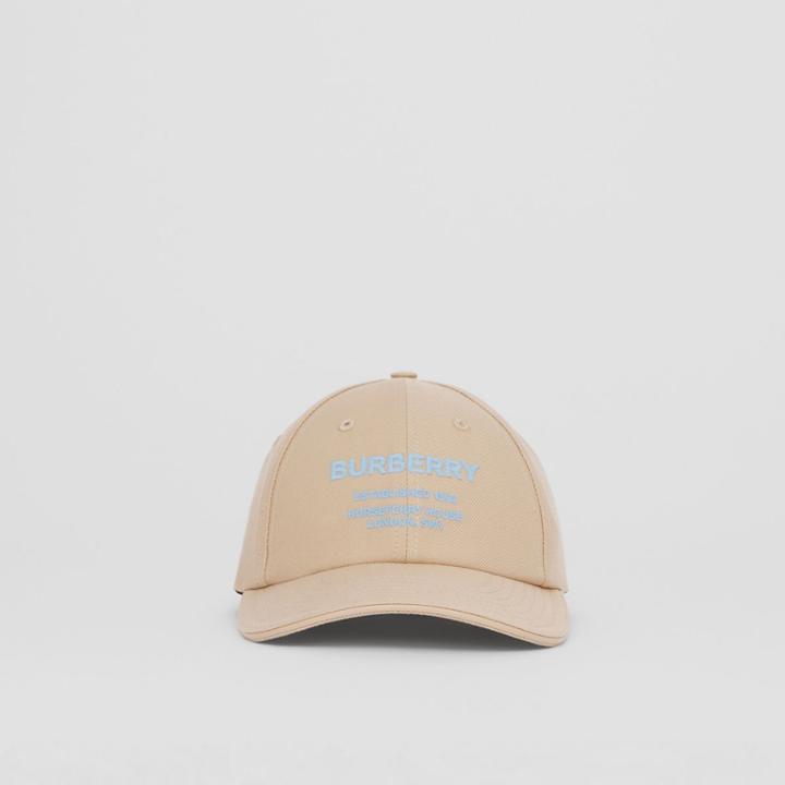 Burberry Burberry Horseferry Motif Cotton Twill Baseball Cap, Size: Xl