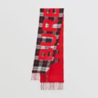 Burberry Burberry Childrens Logo Detail Vintage Check Wool Jacquard Scarf, Size: Os, Black