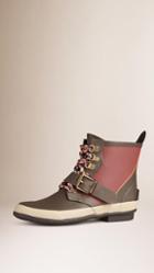 Burberry Colour Block Weather Boots