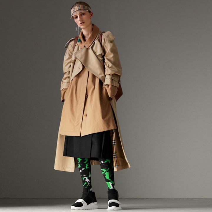 Burberry Burberry Graffiti Print Leggings, Green