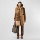 Burberry Burberry Panelled Wool Duffle Coat, Size: 50, Brown