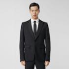 Burberry Burberry English Fit Embellished Wool Mohair Tailored Jacket, Size: 34r, Black
