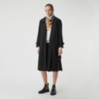 Burberry Burberry Side-slit Tropical Gabardine Trench Coat, Size: 06, Black