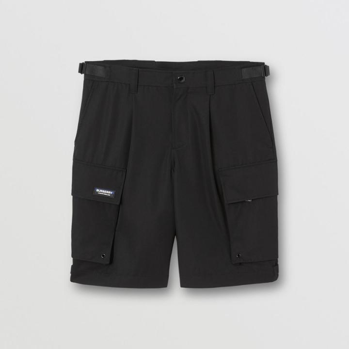 Burberry Burberry Technical Wool Cargo Shorts, Size: 36