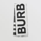 Burberry Burberry Reversible Check And Logo Cashmere Scarf, Black