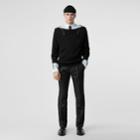 Burberry Burberry Zip Detail Wool Turtleneck Sweater, Size: Xl, Black