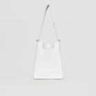 Burberry Burberry Small Leather Basket Bag, White