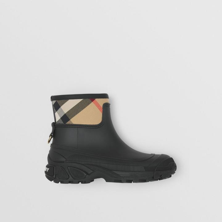 Burberry Burberry Bio-based Sole House Check Panel Rain Boots, Size: 39