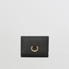 Burberry Burberry Small D-ring Leather Wallet, Black