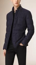 Burberry Down-filled Wool Cashmere Blazer