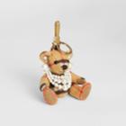 Burberry Burberry Thomas Bear Charm With Faux Pearls, Yellow