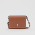 Burberry Burberry Small Grainy Leather Wallet With Detachable Strap, Brown