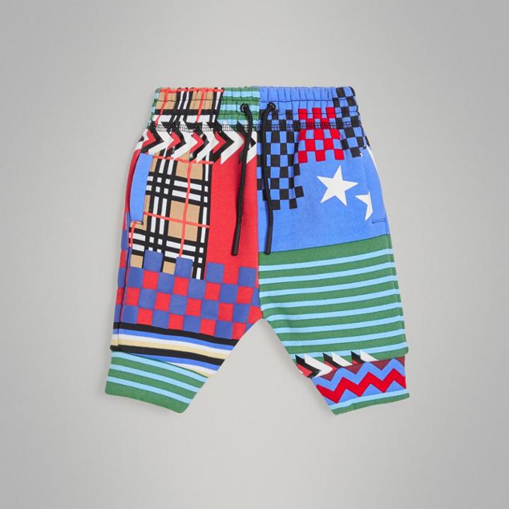 Burberry Burberry Graphic Print Jersey Track Pants, Size: 18m, Multicolour