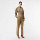 Burberry Burberry Double-waist Mohair Wool Trousers, Size: 00, Yellow