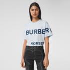 Burberry Burberry Horseferry Print Cotton Oversized T-shirt, Blue
