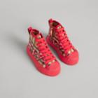 Burberry Burberry Graffiti Vintage Check High-top Sneakers, Size: 7